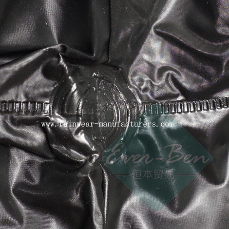 Strong reusable PVC mens rain pants reinforce